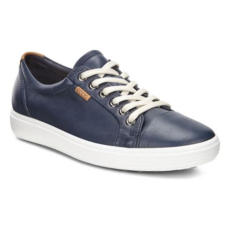 blue leather sneakers for women.